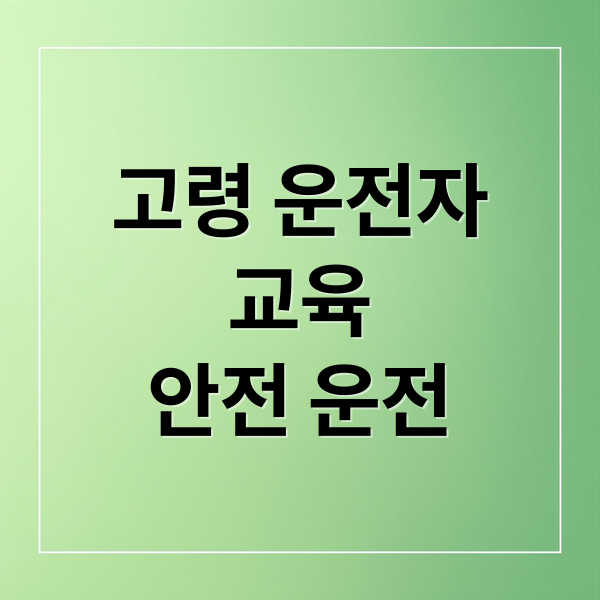 고령 운전자
교육
안전 운전 (도로교통공단 고령운전자 교육 예약)
