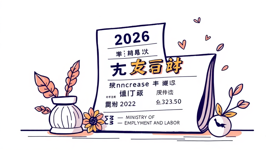 최저임금 관련 자주 묻는 질문 (illustration 스타일)