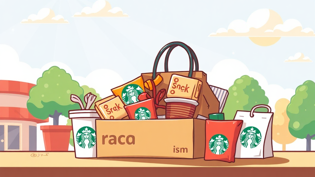 스타벅스 별별꾸러미: 특별한 구성과 인기 비결 (cartoon 스타일)