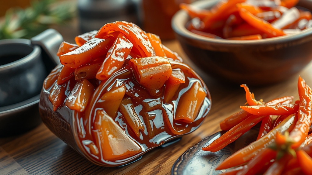 고추장아찌 매력 (realistic 스타일)