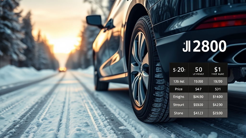 윈터타이어 가격 (realistic 스타일)