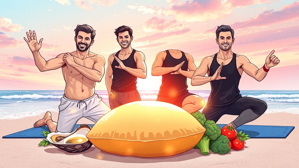 갱년기 관리 및 예방 (illustration 스타일)