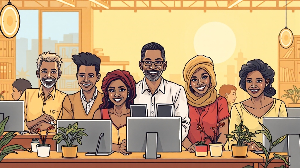 일자리 안정자금 제도, 어떤 제도인가요? (illustration 스타일)