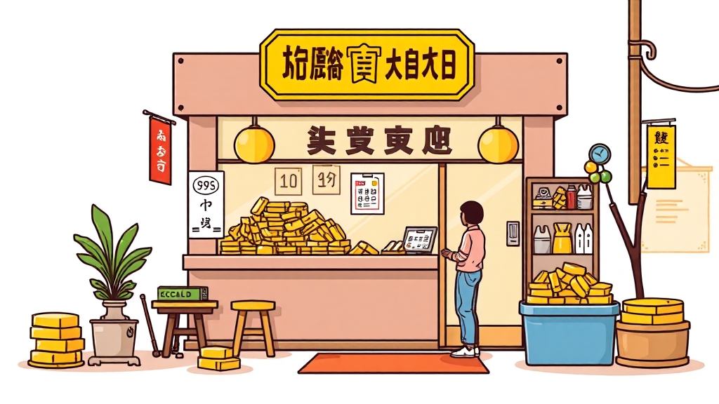 안전한 금거래소 선택 기준 (cartoon 스타일)