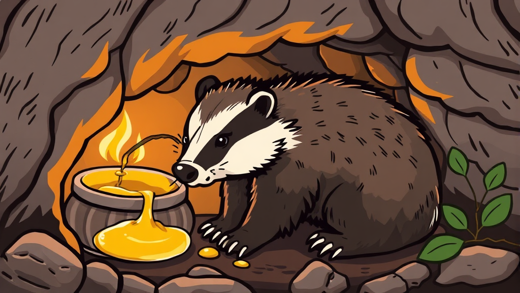 오소리기름 정체 및 역사