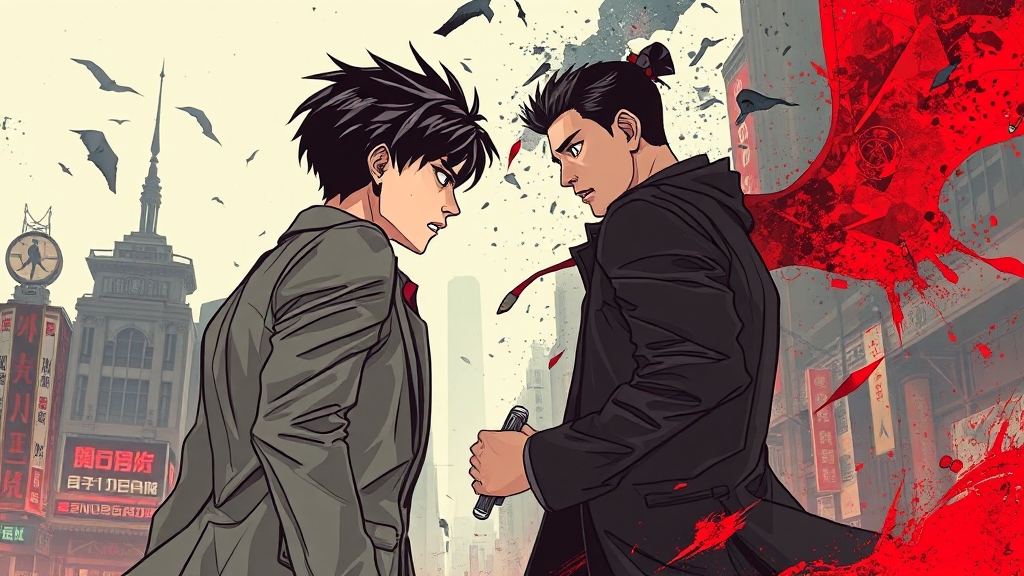 주요 등장인물 관계도 (illustration 스타일)