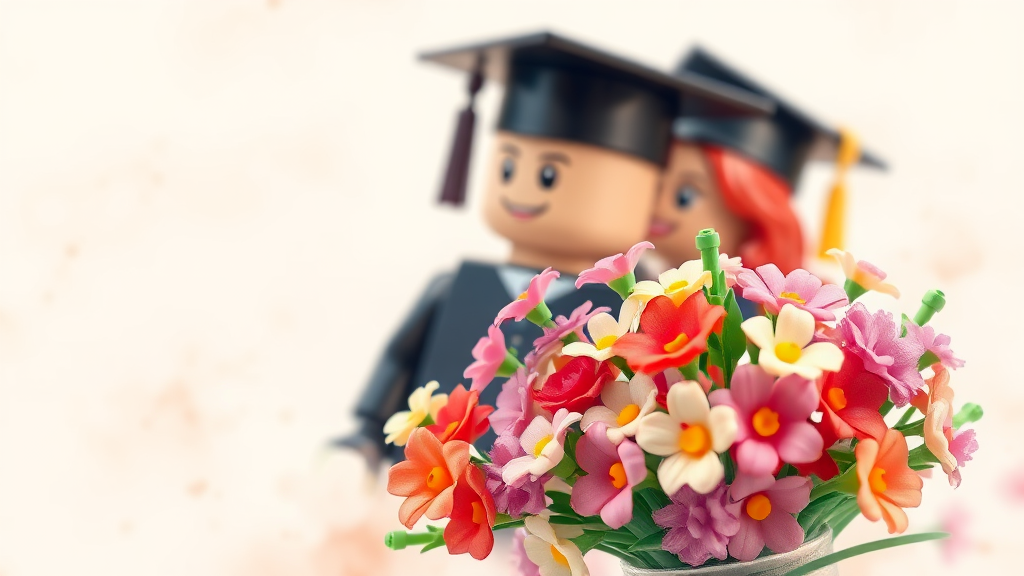 졸업 선물로 레고 꽃다발이 좋은 이유 (watercolor 스타일)