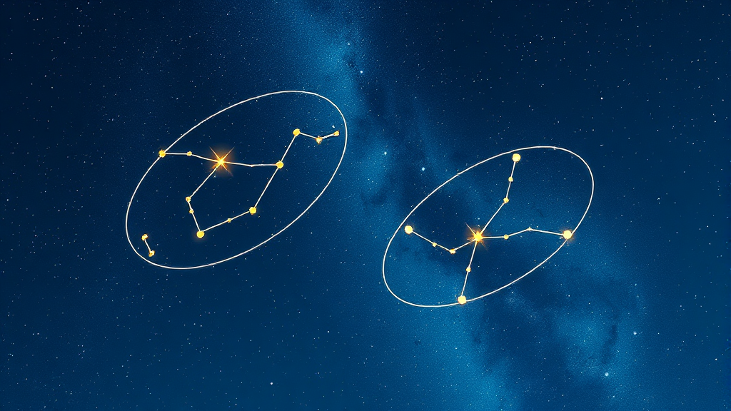 나의 별자리 궁합 알아보기 (illustration 스타일)