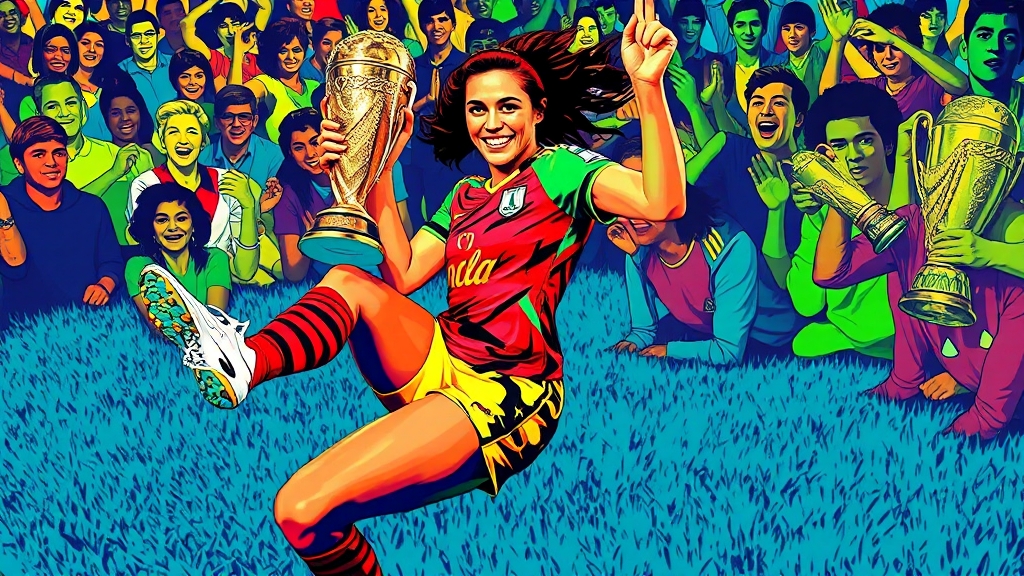 주요 대회 성과와 도전 (popart 스타일)