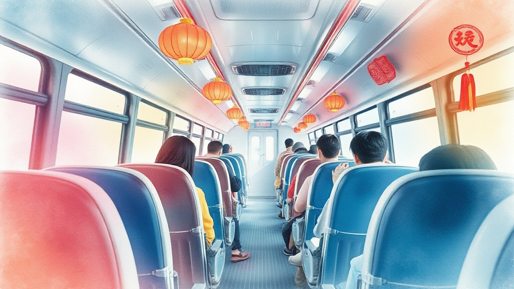 고속버스 예매 방법 가이드 (watercolor 스타일)