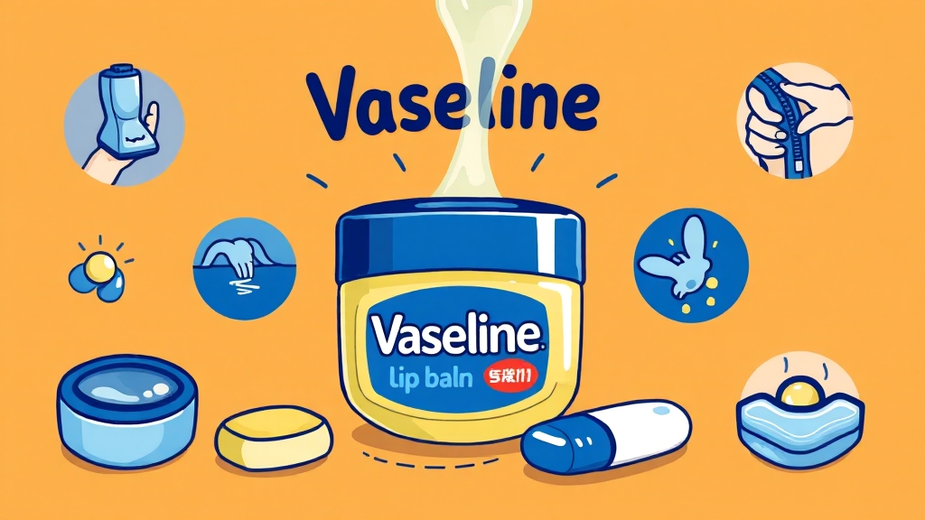 바세린의 다양한 활용법 (cartoon 스타일)