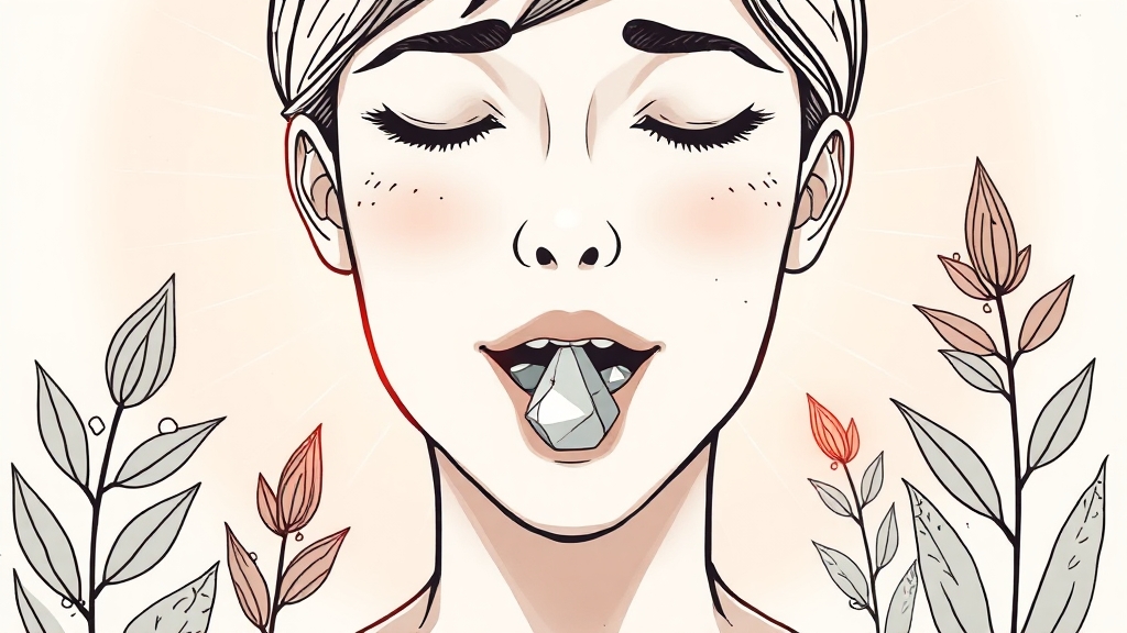 편도결석, 꾸준한 관리로 극복! (illustration 스타일)