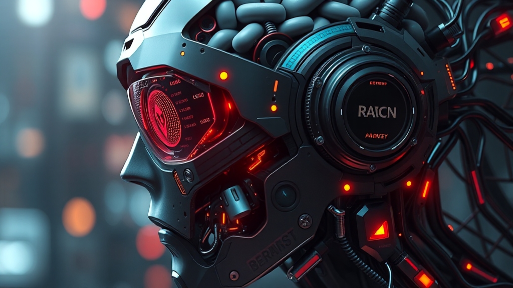 RAG 에이전트 주요 기술 (realistic 스타일)