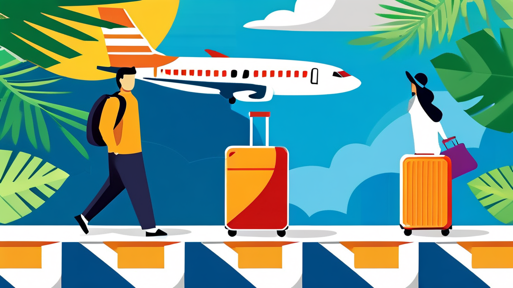 땡처리 항공권으로 떠나는 알뜰 여행 팁 (illustration 스타일)