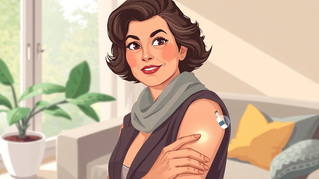 대상포진 예방접종, 꼭 맞아야 할까요? (illustration 스타일)