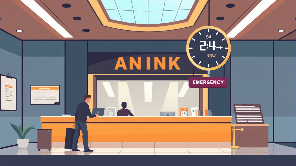 IBK기업은행 고객센터 운영 시간 및 휴무일 (illustration 스타일)