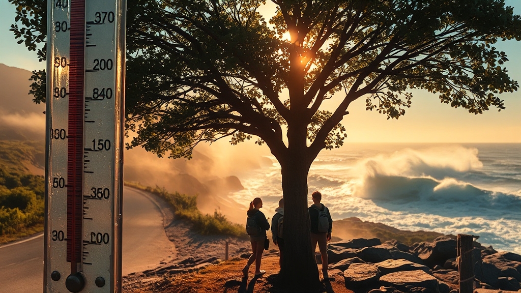 오늘과 내일 날씨 비교 (realistic 스타일)