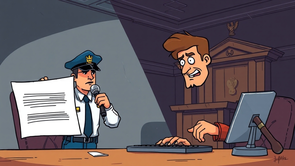 고소 후 수사 절차 파헤치기 (cartoon 스타일)