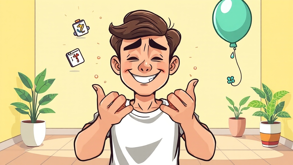 안면 및 수족 다한증, 원인은 무엇일까요? (cartoon 스타일)