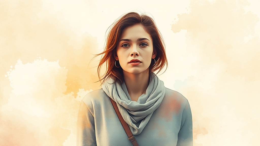 드라마 감상 후기, 사회적 고민 필요 (watercolor 스타일)