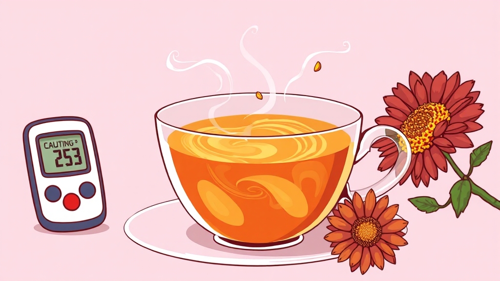 돼지감자차 부작용 및 섭취 시 주의사항 (cartoon 스타일)