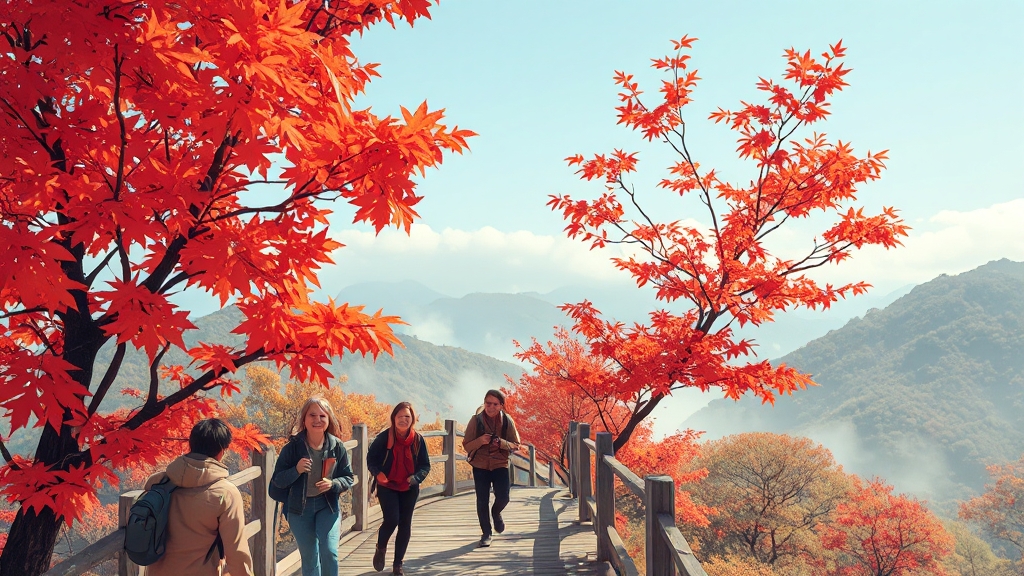 강천산 가는 길 & 등산 코스 (illustration 스타일)