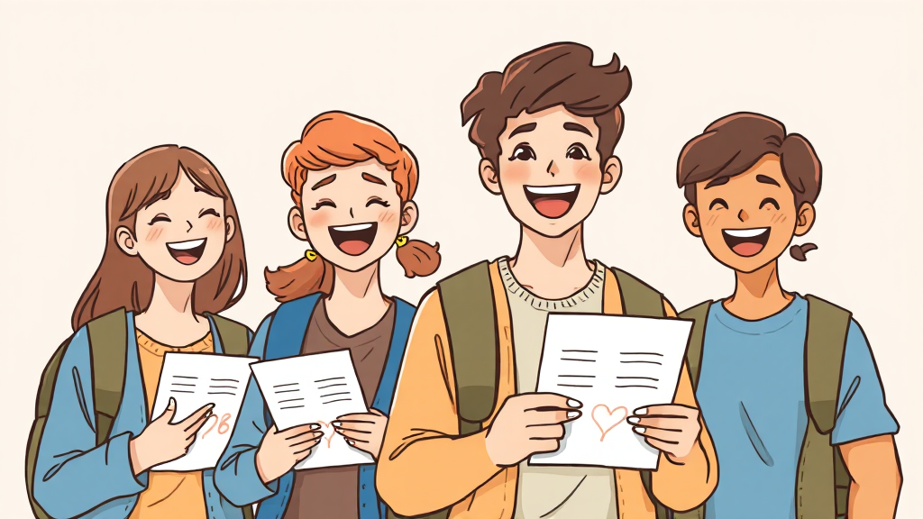 수능 성적 발표일: 핵심 정보 (illustration 스타일)