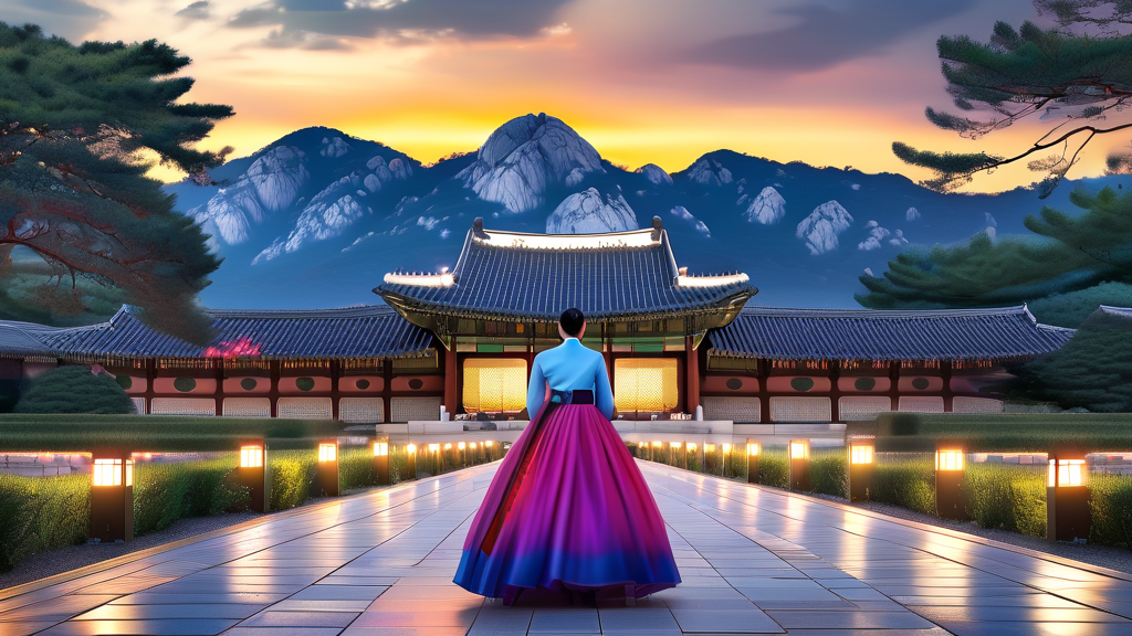 경복궁 야간개장, 더욱 풍성하게 즐기는 방법 (한복남 연계) (realistic 스타일)