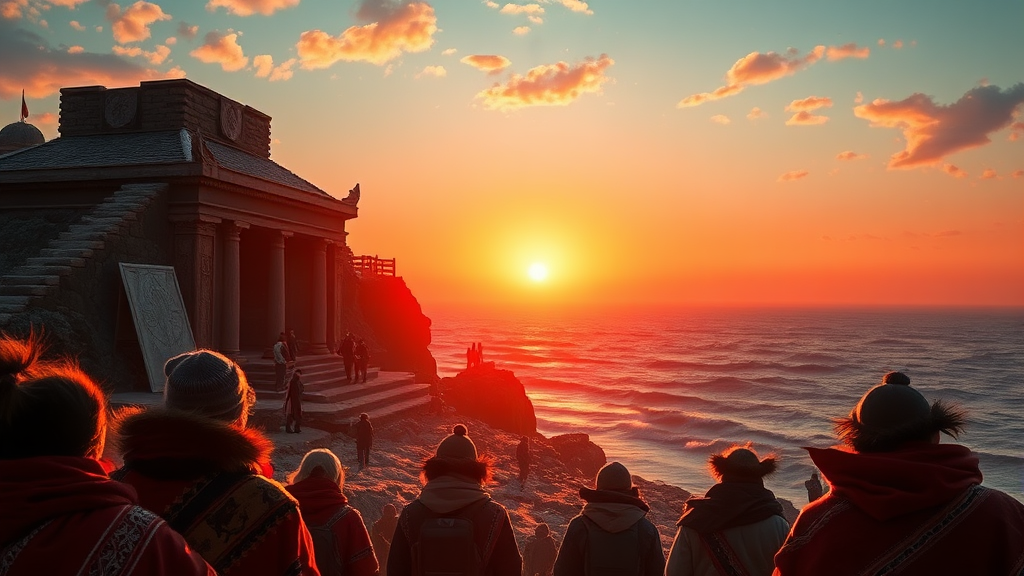 문무대왕릉 해돋이 후기 & 꿀팁 (realistic 스타일)