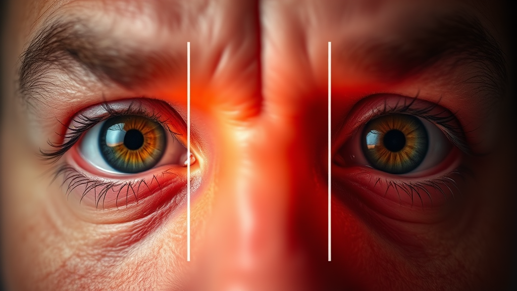 당뇨망막병증의 단계별 진행 과정과 시력 변화 (realistic 스타일)