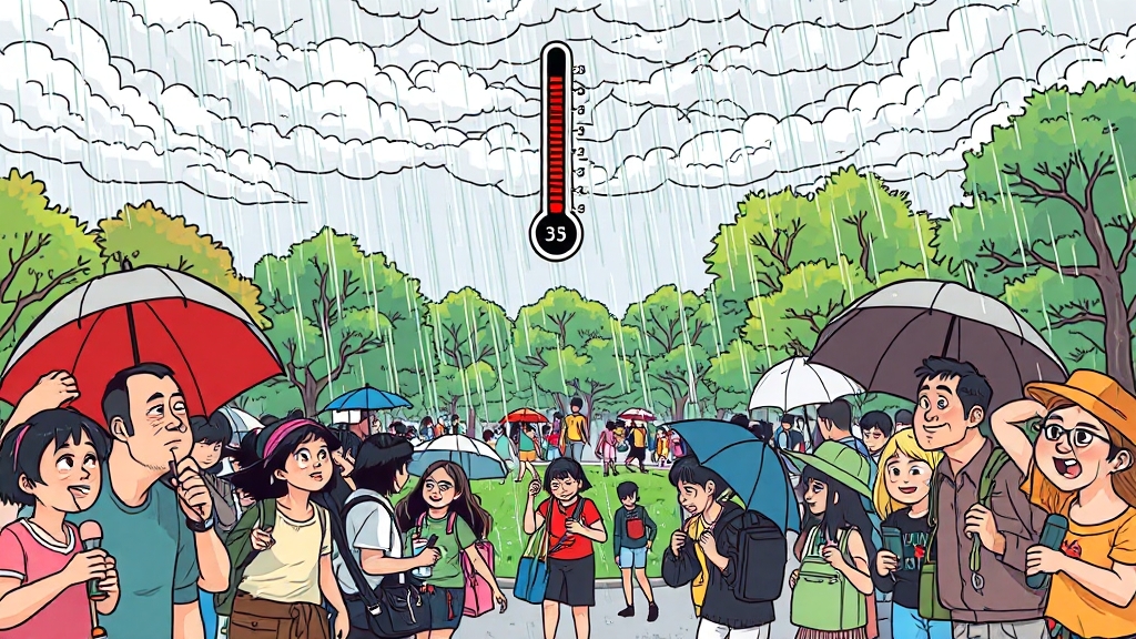 폭우와 폭염, 함께 올 수도? (cartoon 스타일)