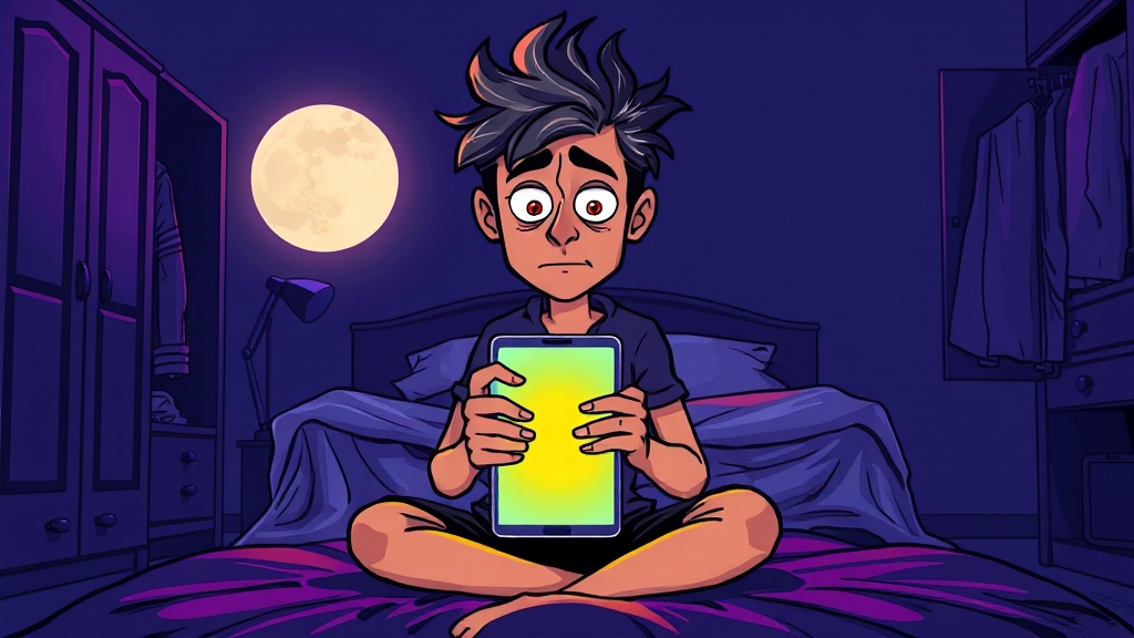 불면증, 왜 생기는 걸까요? (cartoon 스타일)