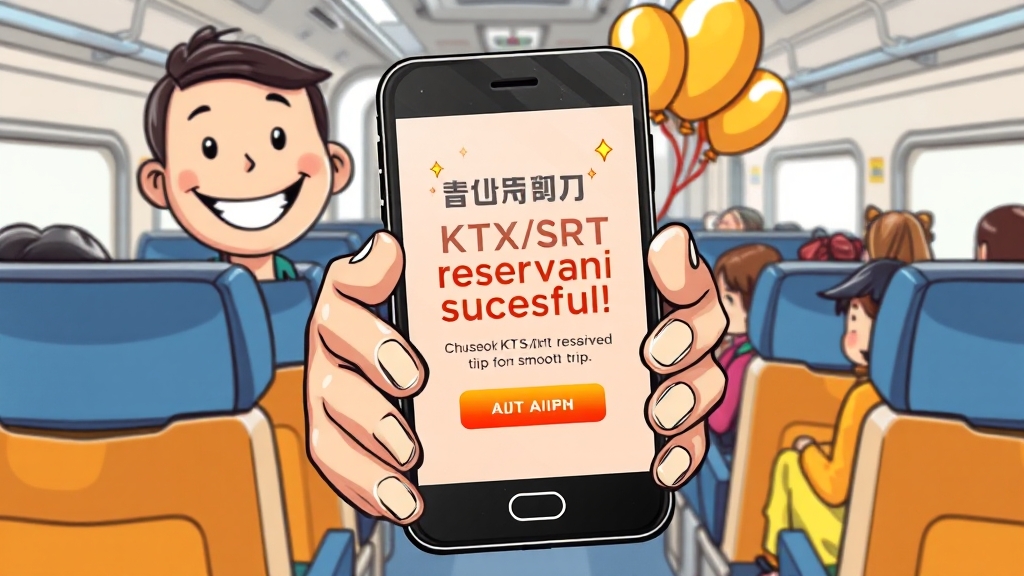 예매 성공 꿀팁 (cartoon 스타일)