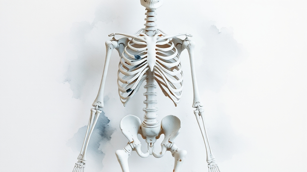 골다공증이란 무엇인가요? (watercolor 스타일)