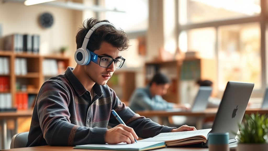 AI 에듀테크 미래와 과제 (realistic 스타일)