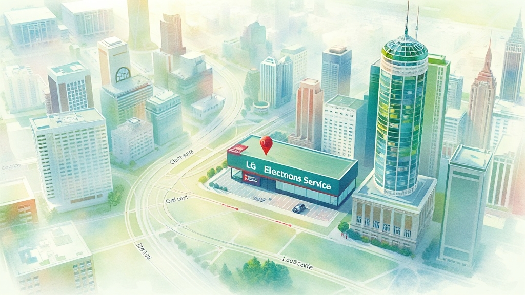 내 주변 서비스센터, 어디에? (watercolor 스타일)