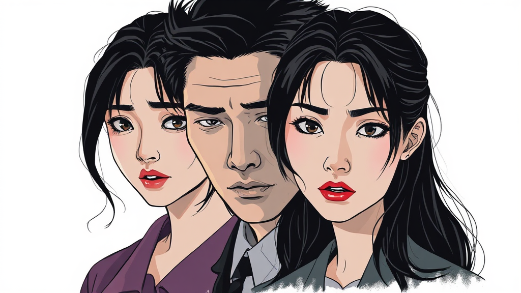 주요 등장인물 소개 (illustration 스타일)