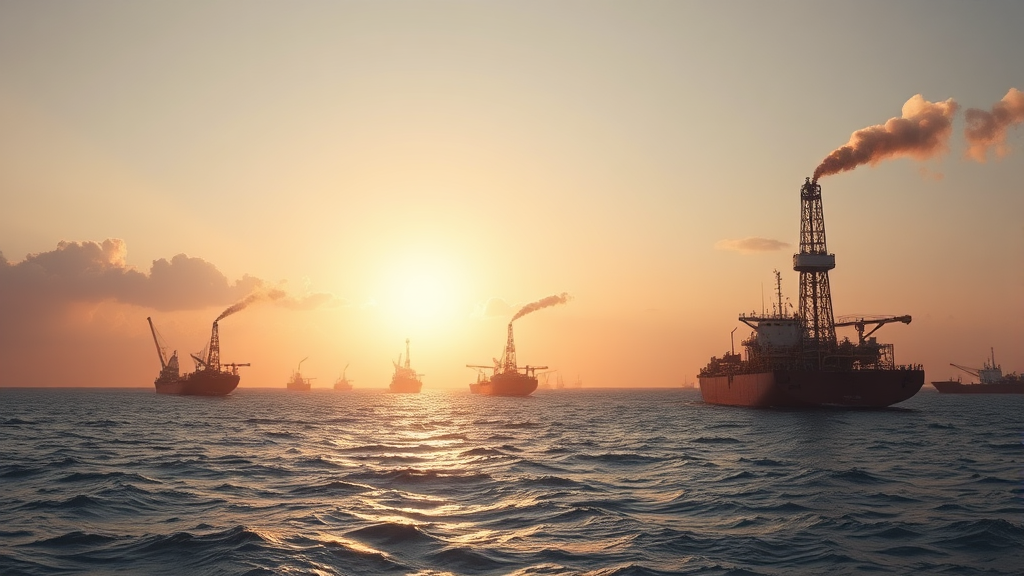 산유국 감산과 관련된 지정학적 리스크 분석 (realistic 스타일)