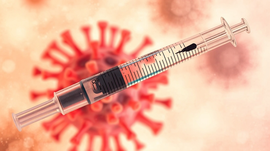 백신 종류와 효과는? (watercolor 스타일)