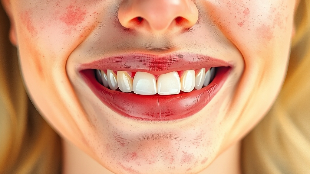 잇몸 부음 원인과 증상 (watercolor 스타일)