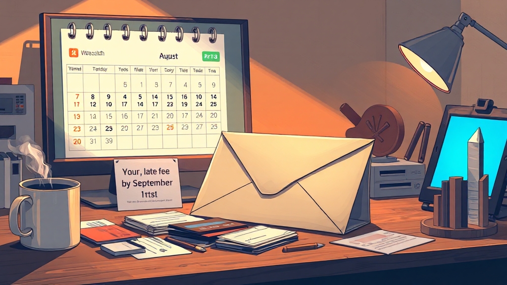 납부 기간 및 방법, 놓치면 손해! (illustration 스타일)