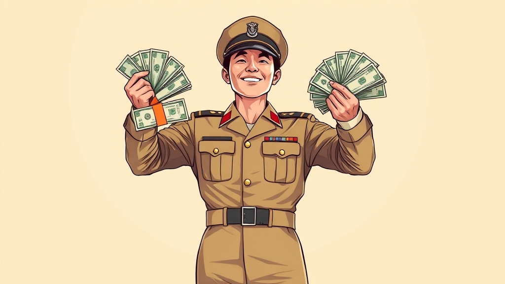 2026년 월급 추가 인상 예상 (illustration 스타일)