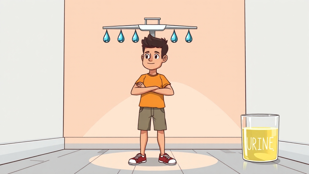 내게 맞는 수분 섭취량은? (cartoon 스타일)