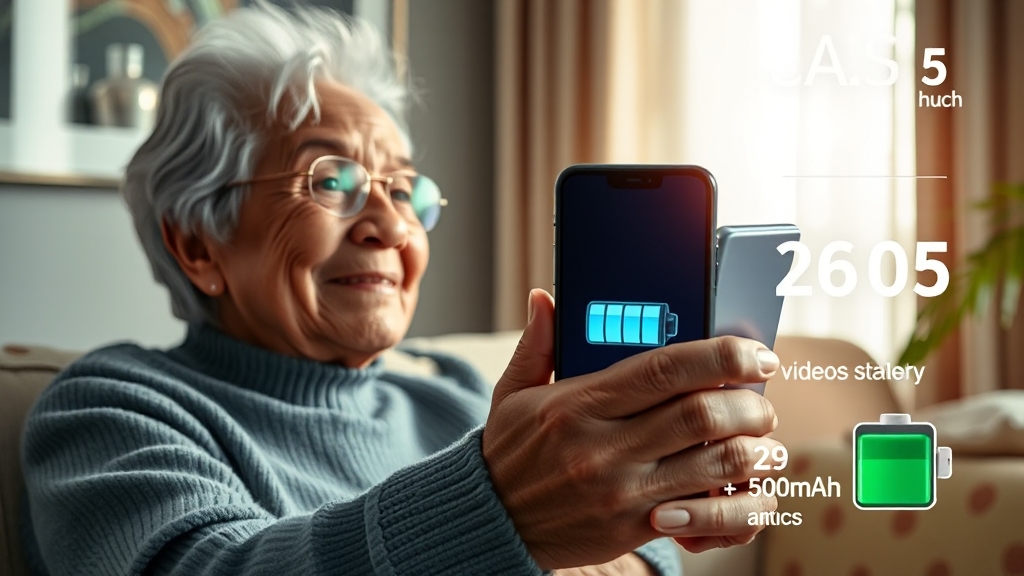 A36 5G: 배터리 성능 및 사용 시간 (realistic 스타일)