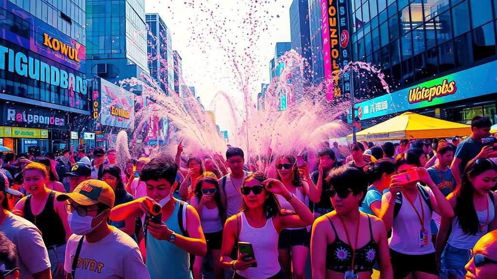 워터밤 2025, 언제 어디서? (popart 스타일)