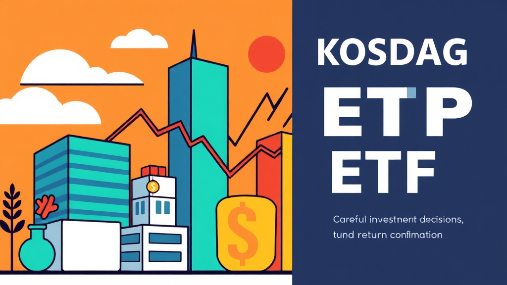 코스닥 액티브 ETF 투자 시 유의사항 (cartoon 스타일)