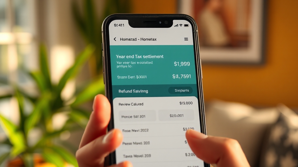 홈택스 앱 미리보기 방법 (realistic 스타일)