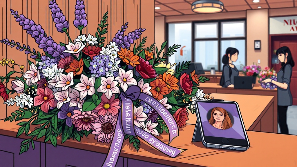 꽃배달 서비스 (cartoon 스타일)