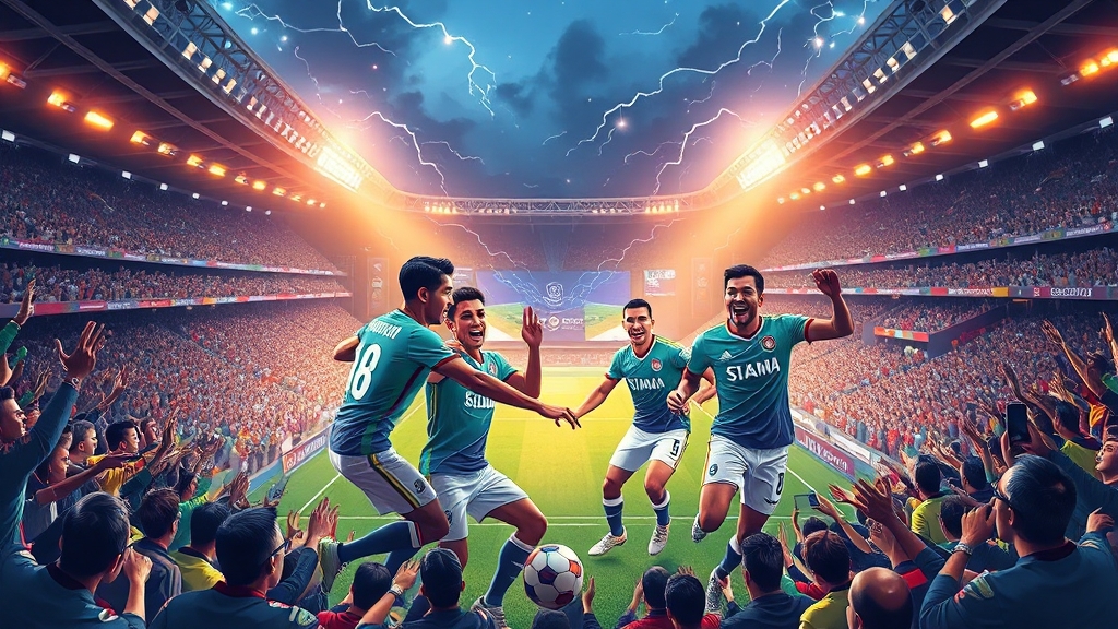 경기 일정과 경기장 정보 (illustration 스타일)