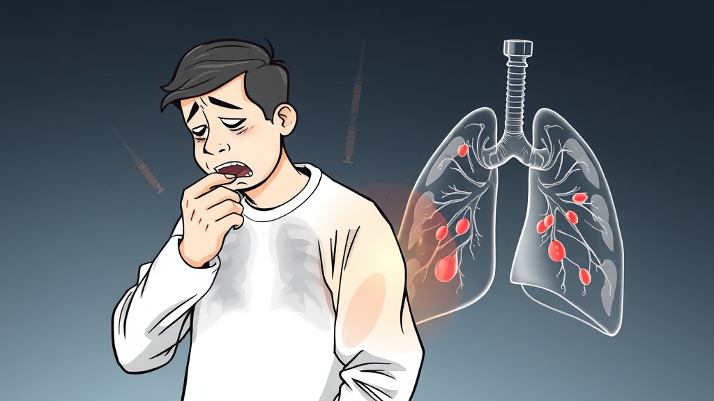 기관지염과 유사한 질환 구분법 (illustration 스타일)